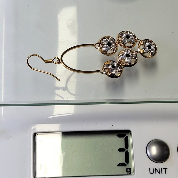 Gold Drop Earrings - Picture 9 of 9